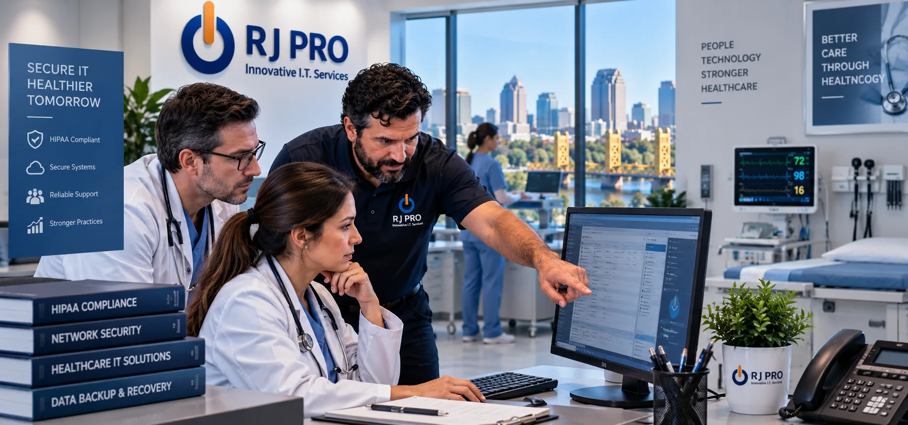 RJ-Pro IT support for medical practices securing patient data and clinic systems